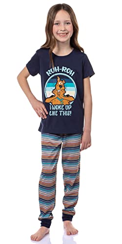 INTIMO Scooby-Doo Girls' Ruh Roh I Woke Up Like This Jogger Sleep Pajama Set