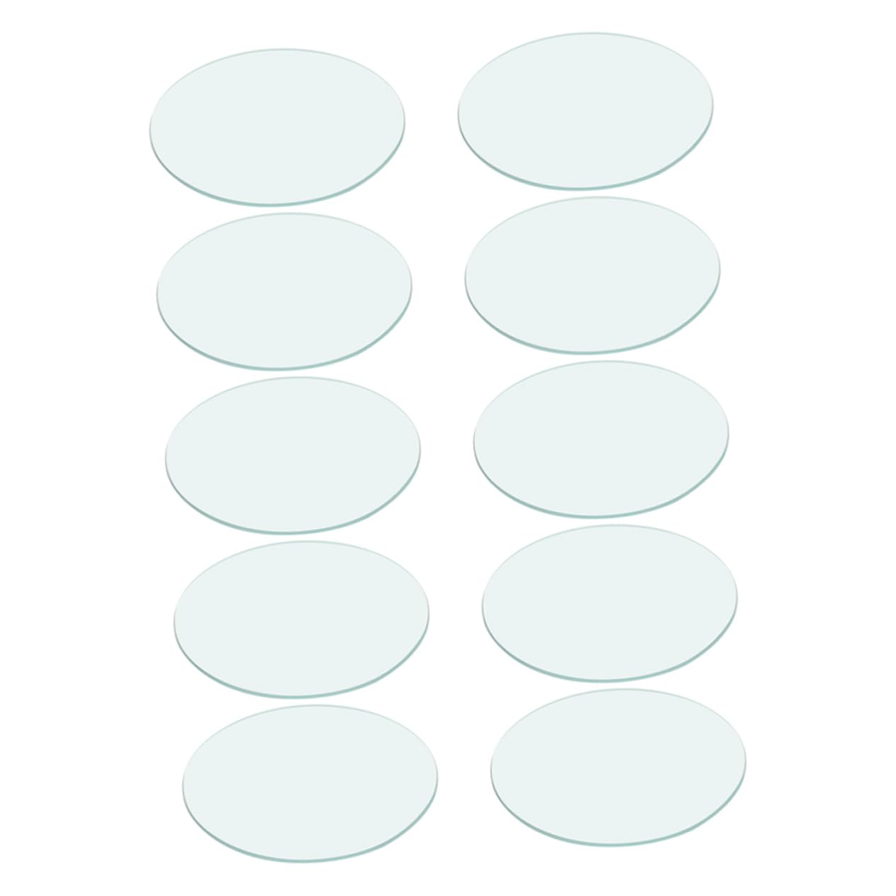 Cabilock 10pcs Transparent Laboratory Watch Glass Covers for Beakers for Science Labs Educational Use