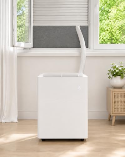 CoolFrech Fensterabdichtung 30-249 cm für mobile Split-Klimaanlage - Kompatibel mit Midea PortaSplit Climia Evolar Eurom Trotec Remko - Auch für Türen - Klimageräte-Abdichtung [107 cm]