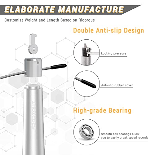 Sportout - Corda per saltare regolabile, corda per...