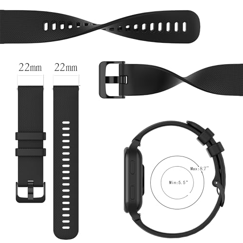 Correa de silicona compatible para reloj Nerunsa P66 6-Pack miniatura 3