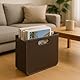 ROCKING GIFTS Zeitschriftenst‰nder aus Kunstleder, faltbar, braun, mit Griffen aus Kunstleder f¸r Aufbewahrung Wohnzimmer und Sofa, 40 cm