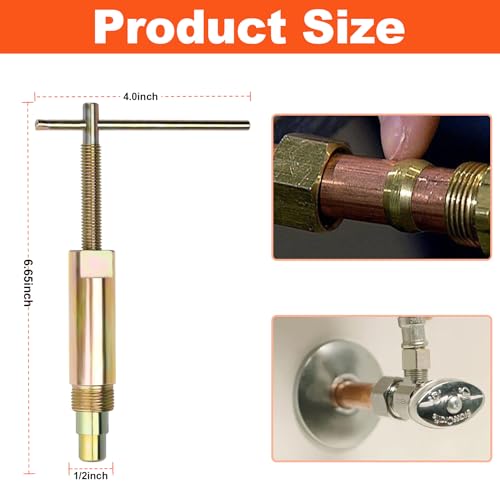 Outil de retrait manchon compression 1/2 pouce pour enlever l'olive sans abîmer le tube de cuivre - 6