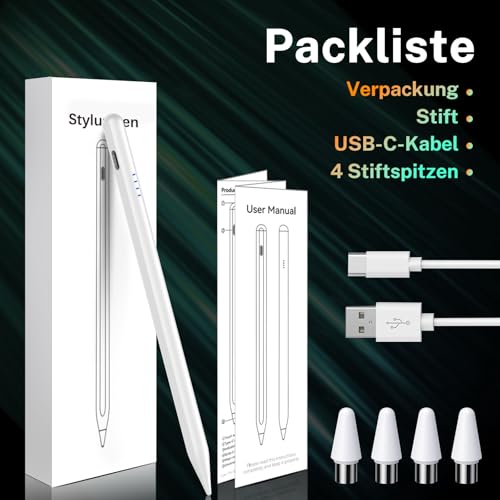 Tablet Pen, Digital, Stylus Pens for Touch Screens, Compatible with iPhone, Samsung/Android Smart Phone, Magnetic Pen Rechargeable Tablet Writing Drawing Pencil - Image 6