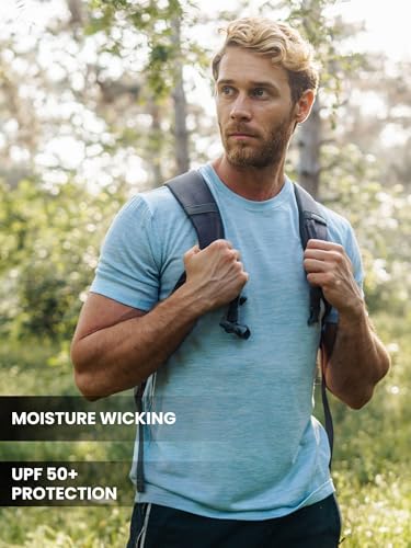 Merino Wool Shirt Men - 100% Wool Short Sleeve Breathable Anti-Odor4