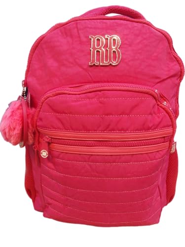 Mochila crinkle matelassê Rebecca Bonbon Chaveiro Rosa RB24041 (Rosa)