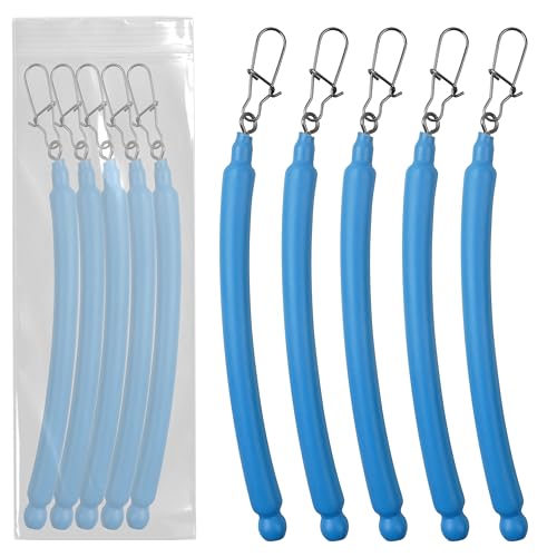 Dragging Weights for Catfishing Tolling Drifting No Snag Sinkers Slip Stick Drag Weights Bottom Search Snagless Catfish Sinker Fishing Weights Catfishing Tackle Gear (Blue-5pcs, 2OZ)