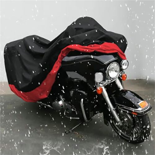 Housse de moto XXXL rouge et noire pour Harley Electra Glide Touring
