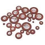 Saxophon-Schlüsselreparatur-Set mit Leder-Pads in mehreren Größen, um die Leistung Ihres Instruments zu verbessern (Alt-Leder-Pad)