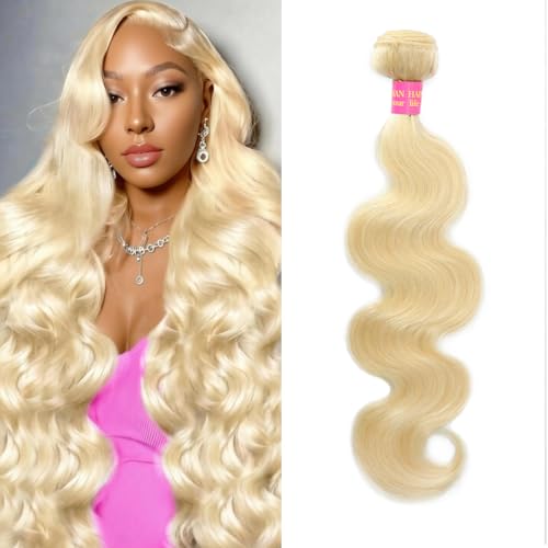 613 Bundles Human Hair 18Inch Blonde Bundles Human Hair 100% Unprocessed 14A Grade Brazilian Virgin Raw Weave hair 613 Body Wave Bundle Human Hair Extensions for Women
