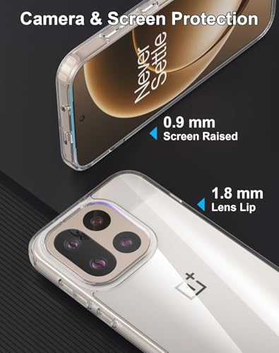 Image of REALCASE Silicone Oneplus 15 5G Back Cover Case, Scratch Resistant Protective Crystal Clear Transparent Shock Proof Bumper Back Cover Case for Oneplus 15 5G