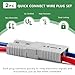Delgada 175A Battery Quick Connect for 1/0AWG Cable 600V Battery Quick Connect/Disconnect 175Amp Power Connector Plug Kit 12V Winch Trailer
