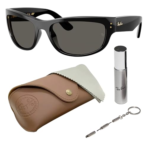 Ray-Ban RB2289 MEGA BALORAMA BLACKED OUT COLLECTION Square-Round Shaped Sunglasses with Official RAYBAN Eyewear Kit
