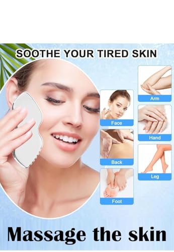 Image of B Shape and Lip Shape gua sha massage tools for face for grow ur beauty...