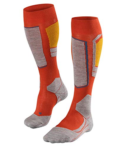 Preisvergleich Produktbild FALKE Damen Skisocken SK4, atmungsaktive Skistrümpfe mit Merinowolle, Kniestrümpfe zum Skifahren, gute Wärmeisolation, leichte Polsterung, 1er Pack, braun (Verbania 5824), 37-38
