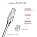 ASWEINA 3pcs/Pack Nail Drill Bits Set for Acrylic Nails,3/32 Inch Professional Tungsten Nail File Bits Nail Art Accessory Tools,Manicure Pedicure Shapen Remove Tools (L6)