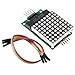 QCCAN 3PCS MAX7219 8x8 Dot Matrix Module LED Display Modules MCU LED Display Single-Chip Control Module DIY Kit with 5pin Wires