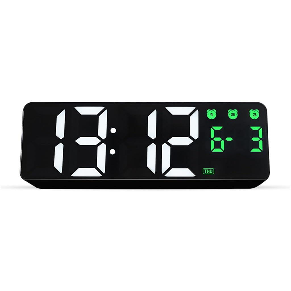 DKIUGL Digital Clock Large Screen Electronic Display Alarm Living Room Wall Luminous