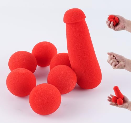 NICITY Funny Magic Props Small Sponge Brother,Easy Magic Tricks for Adults That Make People Laugh and Shock at Bar Party Street Stage Close up Magic