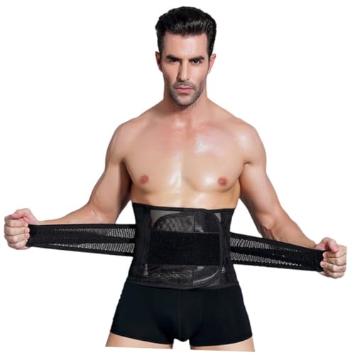 GALPADA Men and Women Workout Waist Trimmer Belt for Xxl Black Comfortable Elastic Design for Increased Fat During Exercise