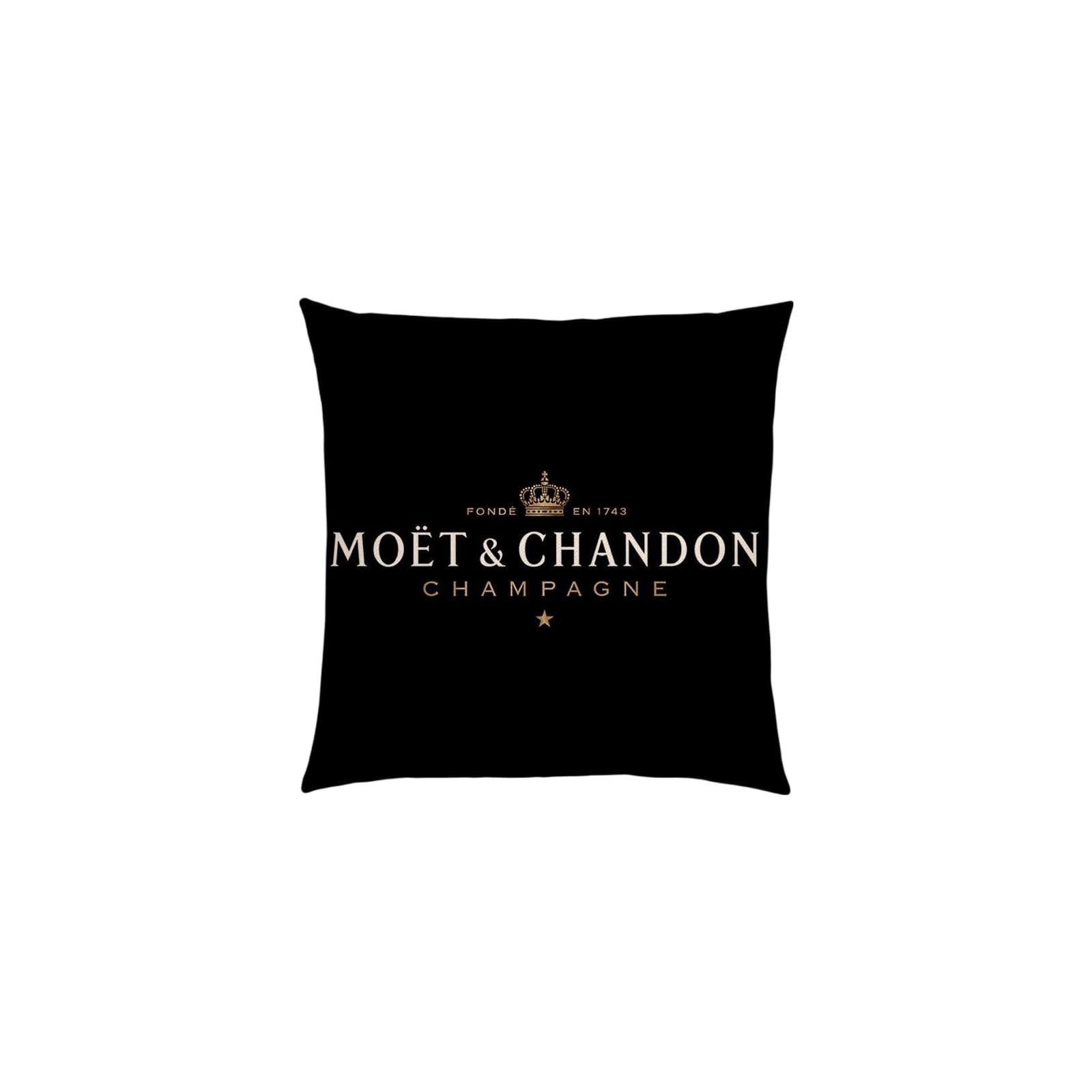 Welikekitchen For Moët & Chandon Cushion Cover Black - Luxurious and Stylish