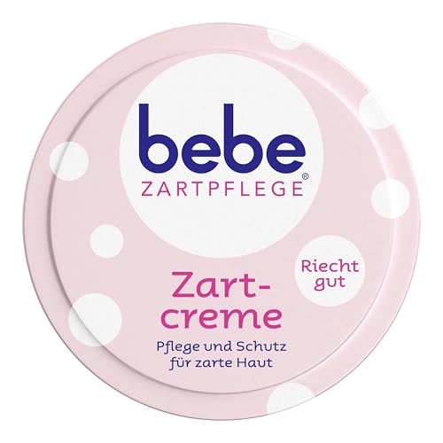 bebe Delikatny krem pielęgnacyjny (150 ml), do pielęgnacji skóry wrażliwej, przyjemnie pachnący i ochronny krem nawilżający z witaminą E