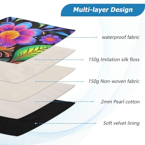 Funda para portátil 13-14 pulgadas impermeable diseño floral miniatura 4