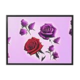 Cadre de qualité supérieure : dispose d'un cadre PS léger et d'un dos en PVC robuste. La structure robuste protège l'œuvre d'art et facilite le transport. La surface de la toile (100 % polyester) a un toucher haut de gamme.