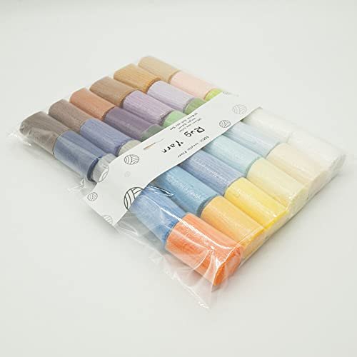 Image of EUBUY 30 Colors Latch Hook Yarn, Precut Assorted Colorful Yarn Bundles