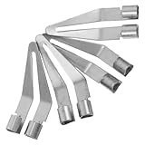 LIFKOME 4 Stück Schweißwerkzeugset mit Austauschbaren Glättköpfen aus Metall für Karosserie und Stoßstangenreparatur Schweißzubehör für Autoreparatur