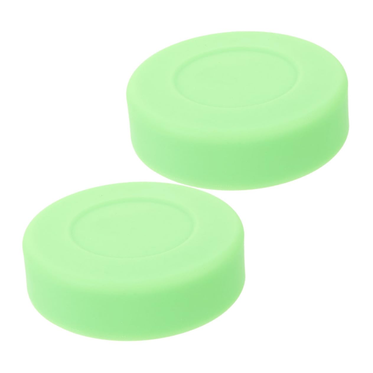 BESPORTBLE Sturdy Ice Hockey Puck 2pcs PVC Hockey Balls for Training for Street or Indoor Hockey Games