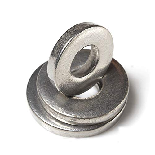Mejores review On-line Arandelas Carga Pesada los mejores 10. 33 Lavadoras de acero inoxidable 20pcs, arandelas lisas, lavadoras generales de máquina pesada, arandelas gruesas M3 M4 M5 M6 M8 M10 M12 for mantenimiento general(M5)