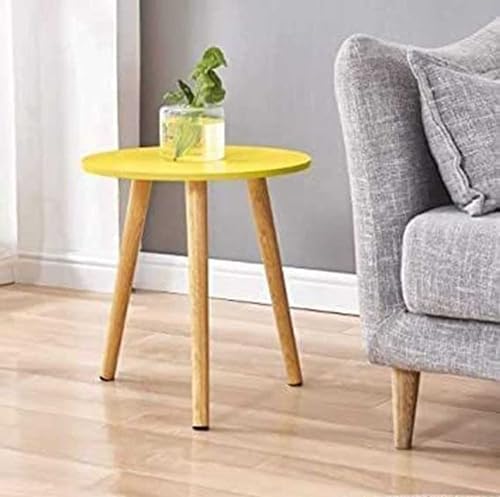 Image of WOOYNEX WOODEN Multifunctional Plant Stand - Modern Home Decor, Wood Planter Holder for Flower Pots, For Living Room Bedroom Balcony Indoor and Outdoor - Kids Stool-(Yellow)