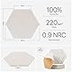 Hexagon Akustikplatten, 12 Stück Schallabsorber für Tonstudio, Wohnzimmer, Gaming Deko, Kinderzimmer, Buero, Wand, Decken, Türen Akustikpaneele Selbstklebend, 30 x 26 x 0,9cm, Beige