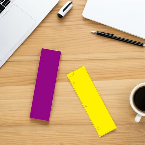 Separadores para mini carpetas reutilizables de plástico con pestañas multicolor 4