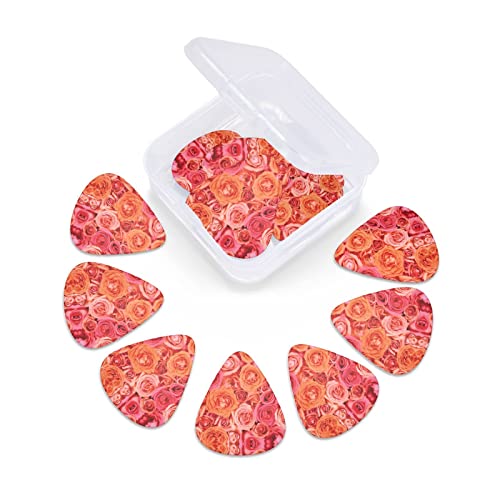 Ensemble de 12 médiators de guitare orange rose rose pour guitare acoustique, guitare électrique, contrebasse, ukulélé - Les Beatles, Paul McCartney, John Lennon, RIngo Starr, George Harrison Ensemble de 12 médiators de guitare orange rose rose pour guitare acoustique, guitare électrique, contrebasse, ukulélé – Image 7