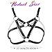 CLOACE Punk Leather Chest Harness Chain Black Caged Bra Fashion Rave Body Jewelry for Women