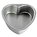 eoocvt 4pcs Aluminium Heart Shaped Cake Pan Set Tin Muffin Chocolate Mold Baking with Removable Bottom - 5