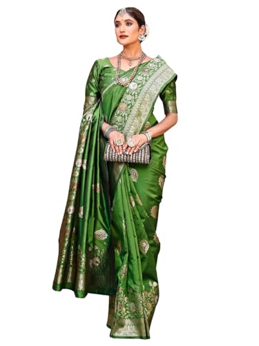Image of GRECIILOOKS Saree | Women Saree | Cotton Silk Saree | Casual Saree For Women| Saree for Women | Silk Saree | Banarasi Saree