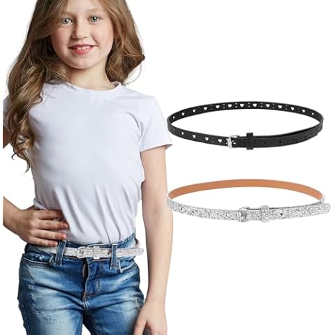 Amaxiu 2 Pack Adjustable Glitter Belts Cover