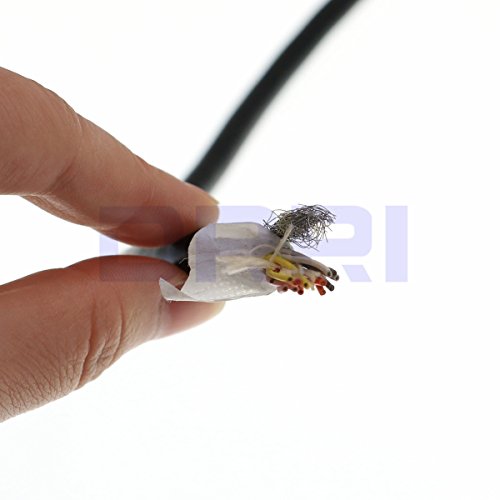 DRRI Hirose 12Pin Female HR10A-10P-12S to Leadwires I/O Cable for Basler Camera Aviator GigE(1M), Straight 12pin cable - Image 4
