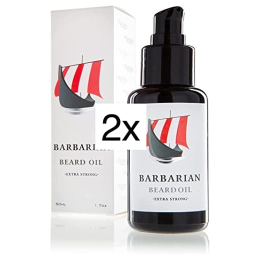 Doppelpack Bartöl Bartpflege Made in Germany - Mr. Burton´s Barbarian Beard Oil - 2x 50ml - spare über 20 Prozent