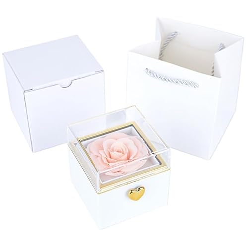 YIJOFU サプライズギフトボックス、サプライズ指輪ケース、婚約指輪、回転リング、エンゲージメントリング、リング、提案用のジュエリー、いたずらリバーシブルプロポーザルリングボックス