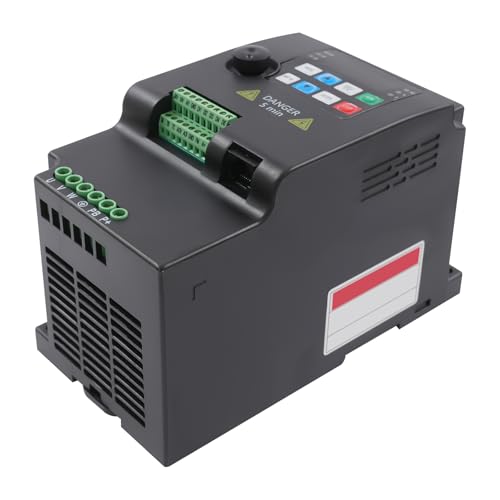Frequenzumrichter 5.5kw 380V 3-Phasen Eingang und Ausgang,Universalmotor VFDA Frequenzumrichter,Hohes Drehmoment,Geeignet für Motoren, Bohrmaschinen, Pumpen