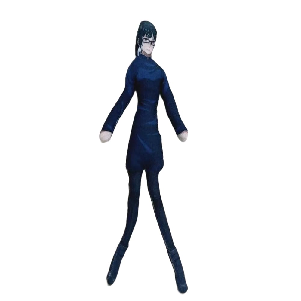 Xinchangda JJK Anime Plush Figures Anime Zenin Maki Plush 26cm Funny Soft Padded Figure Active Joint Figure Decoration Gift