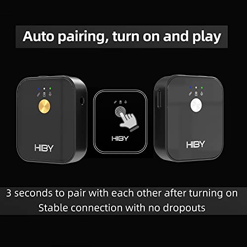 Hiby Mc1 Wireless Microphone Professional Condenser Mic Tx Transmitter Rx Receiver (Sv) #TOP3