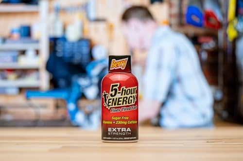 5-hour ENERGY Living Essentials Drink Shot Extra Strength - Berry 12 Ct