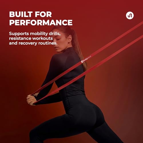 Image of Bodyband Heavy Resistance Band for Workout TPE Bands for Exercise & Stretching Pull Up Bands for Home, Gym for Men & Women Toning Resistance Band TPE