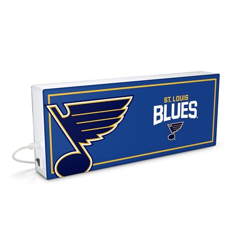 SOAR NHL LED Ambience Light Box: Elevate Your Space with Officially Licensed Wall Dcor St. Louis Blues