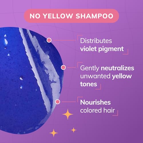 Fanola No yellow Silber-Glanz-Shampoo Anti-Gelbstich, 1L (1er Pack)